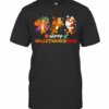 Tigger Happy Hallothanksmas Halloween Thanksgiving Christmas T-Shirt