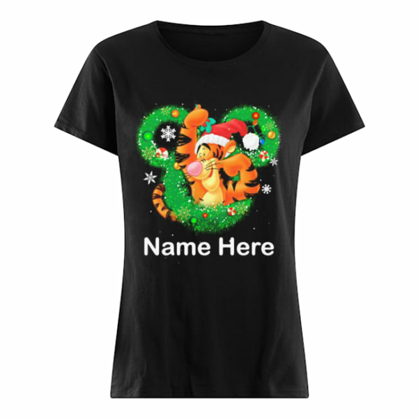 Tigger mickey mouse name here christmas shirt