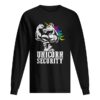 Top Unicorn Security Rainbow Muscle Manly Funny Christmas Gift shirt