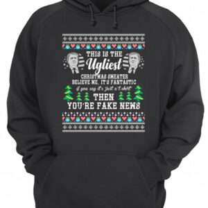 Trump Ugly Christmas Sweater Fantastic Fake News T Shirt 3