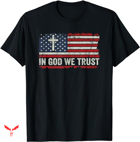 Trust God T-shirt Vintage USA Flag Trust God T-shirt Vintage USA Flag
