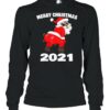 Twerking African American Santa Claus Merry Christmas 2021 shirt