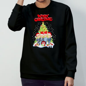 U2 Band Merry Christmas Tree Light Shirt
