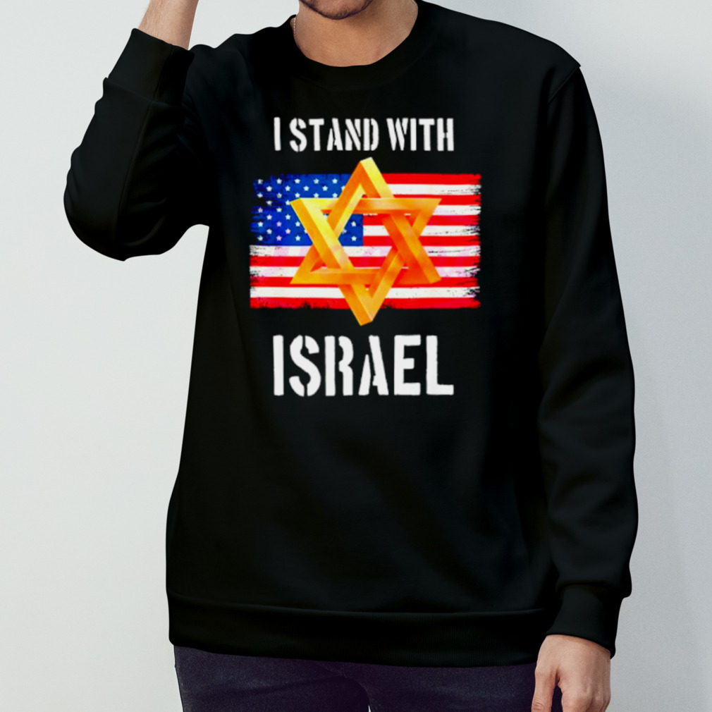 USA flag stand with Israel shirt USA flag stand with Israel shirt