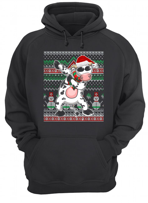 Ugly Christmas Dabbing Santa Cow T-Shirt Ugly Christmas Dabbing Santa Cow T-Shirt