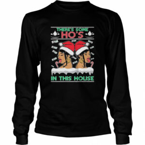 Ugly Christmas Sweater WAP Theres Some Hos In This House Unisex shirt