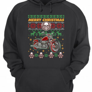Ugly Christmas Vintage Motorcycle T Shirt 3