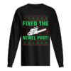 Ugly Christmas sweater tshirt design fixed the newel post T-Shirt