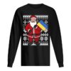 Ukraine Flag Santa Ukrainian Ugly Christmas shirt