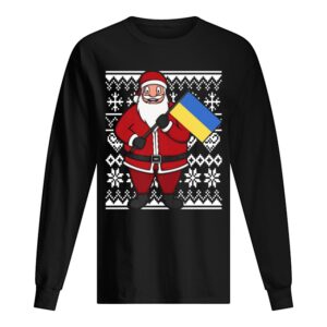 Ukraine Flag Santa Ukrainian Ugly Christmas shirt