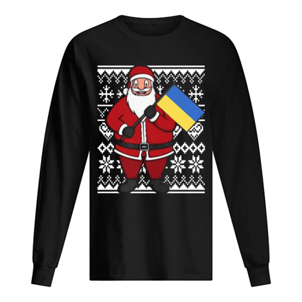 Ukraine Flag Santa Ukrainian Ugly Christmas shirt
