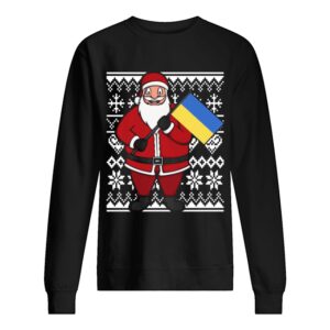Ukraine Flag Santa Ukrainian Ugly Christmas shirt