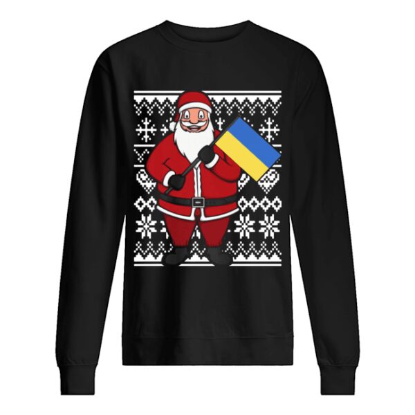 Ukraine Flag Santa Ukrainian Ugly Christmas shirt