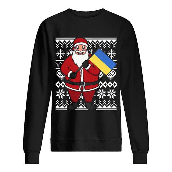 Ukraine Flag Santa Ukrainian Ugly Christmas shirt Ukraine Flag Santa Ukrainian Ugly Christmas shirt
