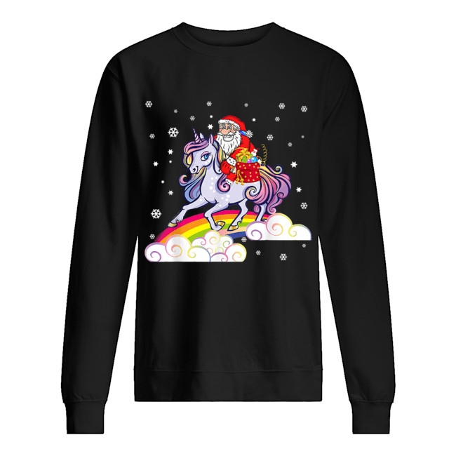 Unicorn Christmas Shirt Girls Santa Kids Women Gifts Xmas T-Shirt Unicorn Christmas Shirt Girls Santa Kids Women Gifts Xmas T-Shirt