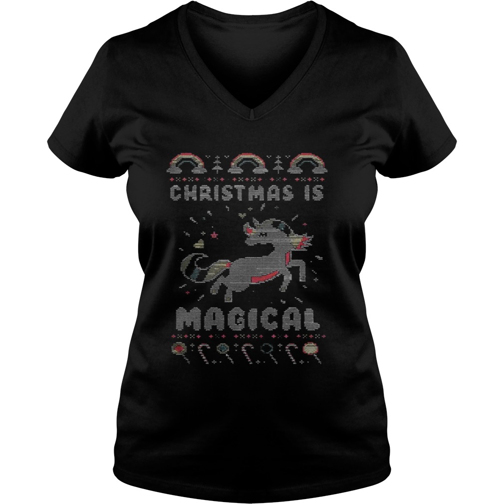 Unicorn Christmas is magical sweat shirt Unicorn Christmas is magical sweat shirt
