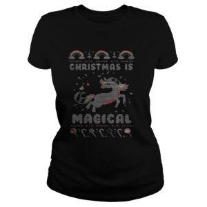 Unicorn Christmas is magical sweat shirt 3