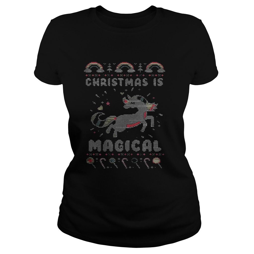 Unicorn Christmas is magical sweat shirt Unicorn Christmas is magical sweat shirt