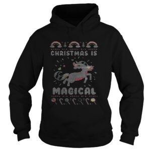 Unicorn Christmas is magical sweat shirt 4