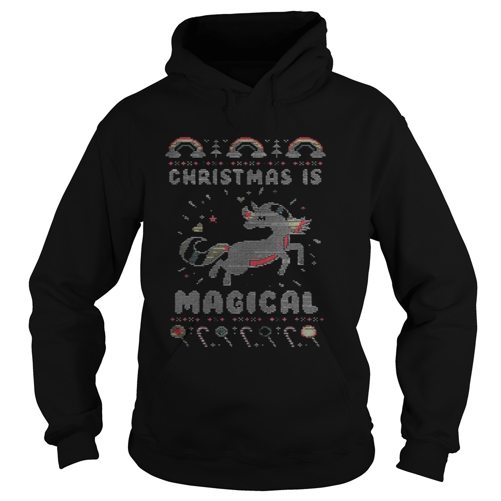 Unicorn Christmas is magical sweat shirt Unicorn Christmas is magical sweat shirt