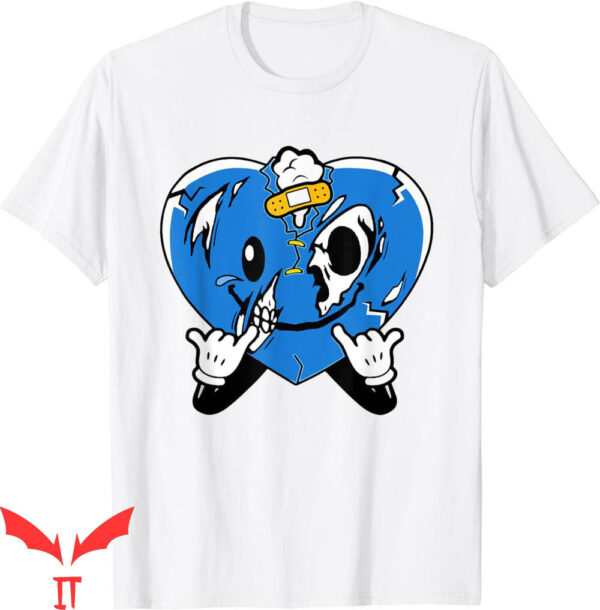 University Blue T-Shirt 4s To Match Heart Drip 4 Sneaker