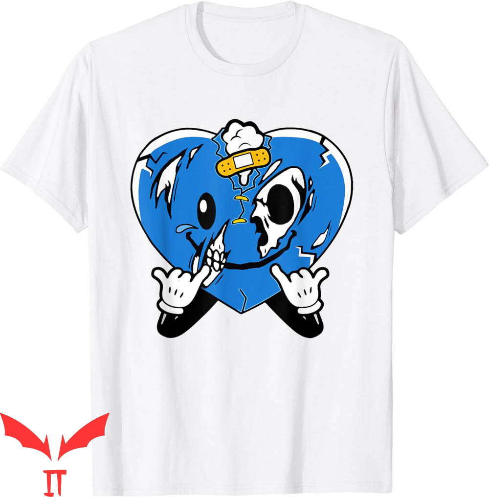 University Blue T-Shirt 4s To Match Heart Drip 4 Sneaker University Blue T-Shirt 4s To Match Heart Drip 4 Sneaker