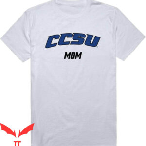University Blue T-Shirt Central Connecticut State Devils Mom