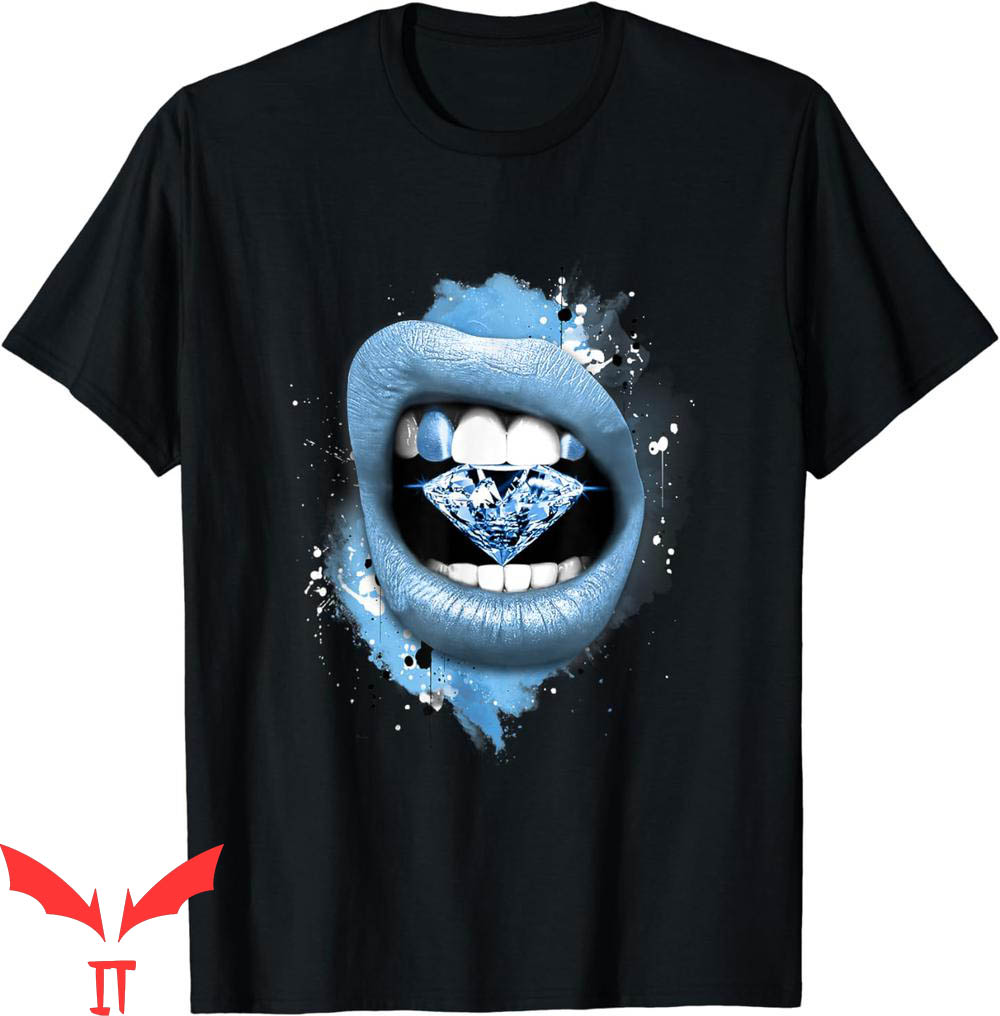 University Blue T-Shirt Diamond Lips 1s Matching Sneaker University Blue T-Shirt Diamond Lips 1s Matching Sneaker
