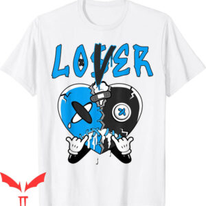 University Blue T-Shirt Loser Lover Drip Heart Black 13s