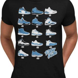 University Blue T-Shirt Retro To Match Jordans Sneakers