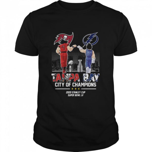 Vegeta And Songoku Tampa Bay City Of Champions Super Bowl LV shirt