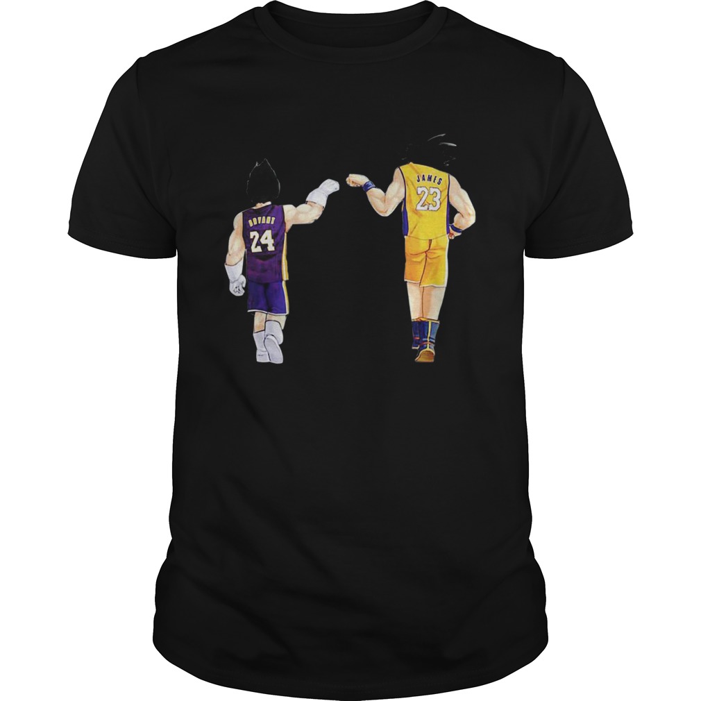 Vegeta Kobe Bryant and Goku Lebron James shirt Vegeta Kobe Bryant and Goku Lebron James shirt