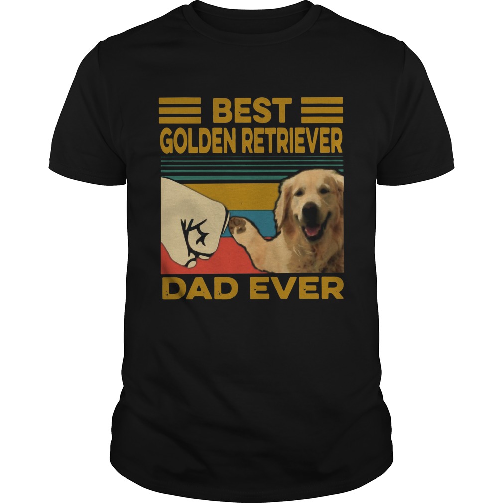 Vintage Best Golden Retriever Dad Ever shirt Vintage Best Golden Retriever Dad Ever shirt