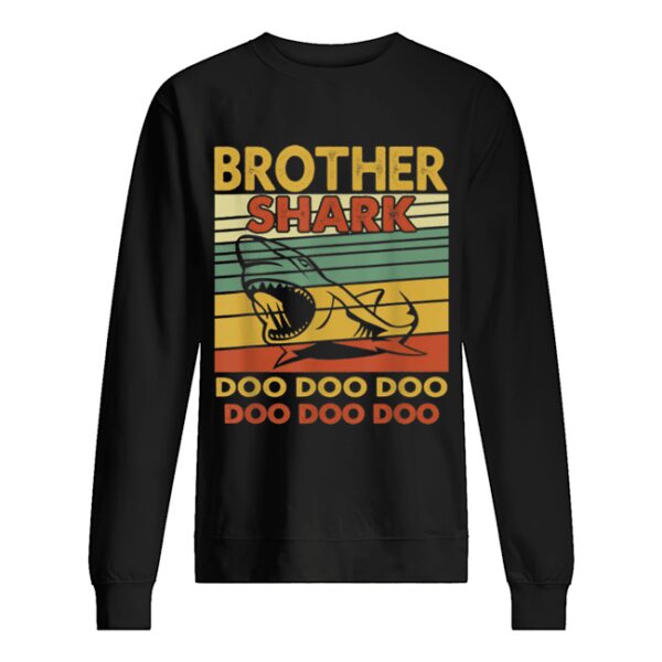 Vintage Brother Shark Doo Doo Santa Christmas Matching Gift shirt