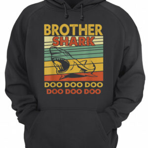 Vintage Brother Shark Doo Doo Santa Christmas Matching Gift shirt 3