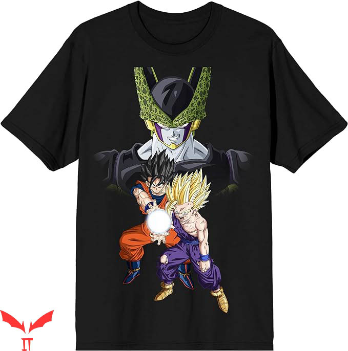 Vintage Dragonball Z T-Shirt Cell Goku And Gohan Trending Vintage Dragonball Z T-Shirt Cell Goku And Gohan Trending