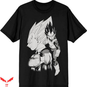 Vintage Dragonball Z T-Shirt Vegeta Black Character Art