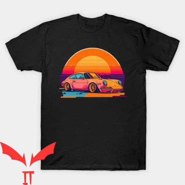 Vintage Porsche T-shirt Porsche Sunset T-shirt