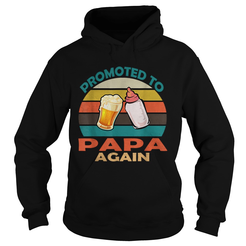 Vintage Promoted to Papa Again Christmas shirt Vintage Promoted to Papa Again Christmas shirt