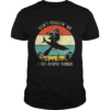 Vintage Scuba Diving Dont Follow Me I Do Stupid Things shirt