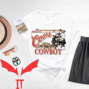 Western Graphic T-Shirt Rodeo Coors Cowboy Cowgirl Retro
