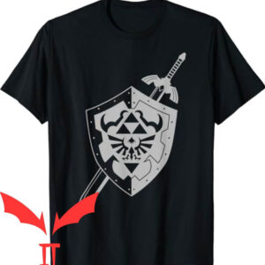 What Sword T-shirt Zelda Hylian Shield And Sword T-shirt