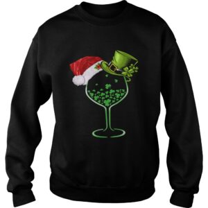 Wine St Patrick Hat Christmas shirt 3