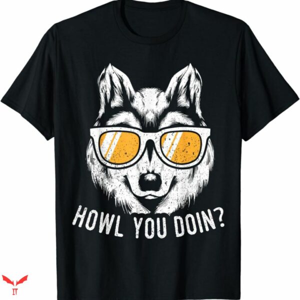Wolf Ripping T-shirt Logo Minimal