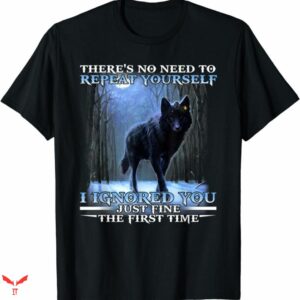 Wolf Ripping T-shirt Repeat Yourself