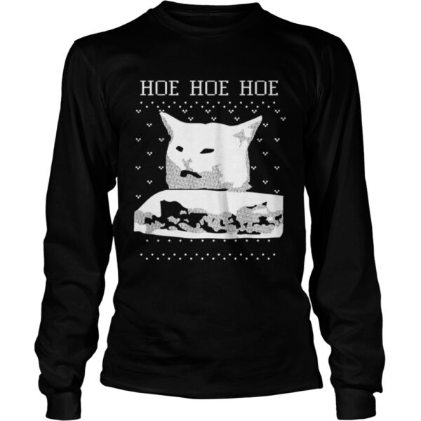 Woman Yelling Cat Hoe hoe hoe ugly christmas shirt