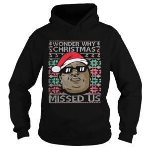 Wonder why christmas missed us shirt