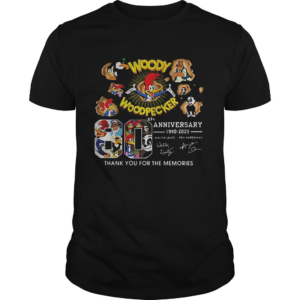 Woody Woodpecker 80th anniversary signatures shirt