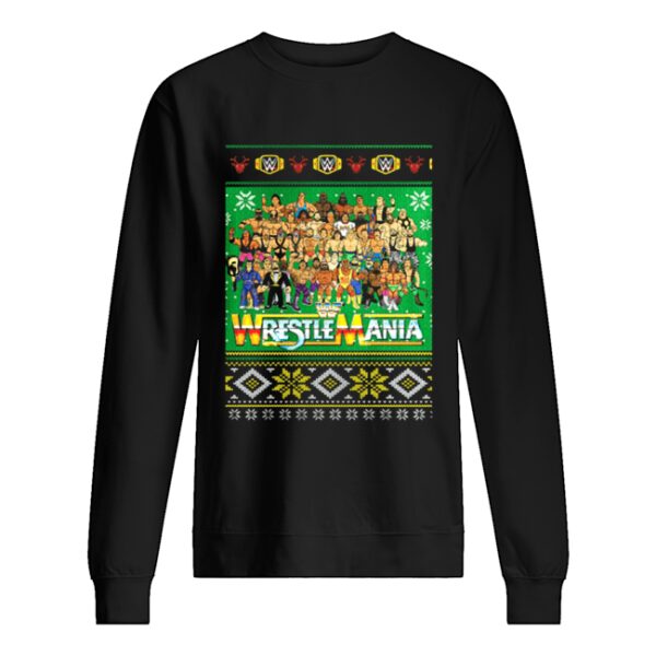 WrestleMania 3D Christmas shirt