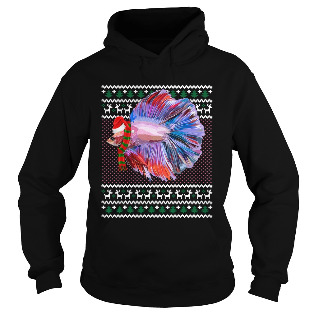 Xmas Santa Hat Betta Fish Ugly Christmas shirt Xmas Santa Hat Betta Fish Ugly Christmas shirt